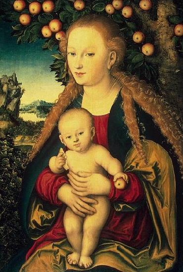 Lucas Cranach Virgin and Child under an Apple Tree